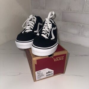 Vans Old Skool Black & White Skate Shoes for Women